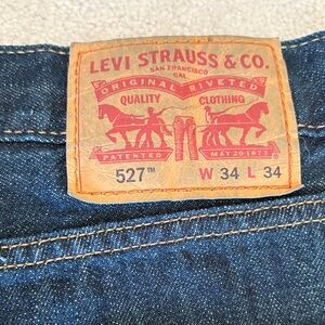 Men’s Levi's Dark Blue 527 Slim Bootcut Jeans